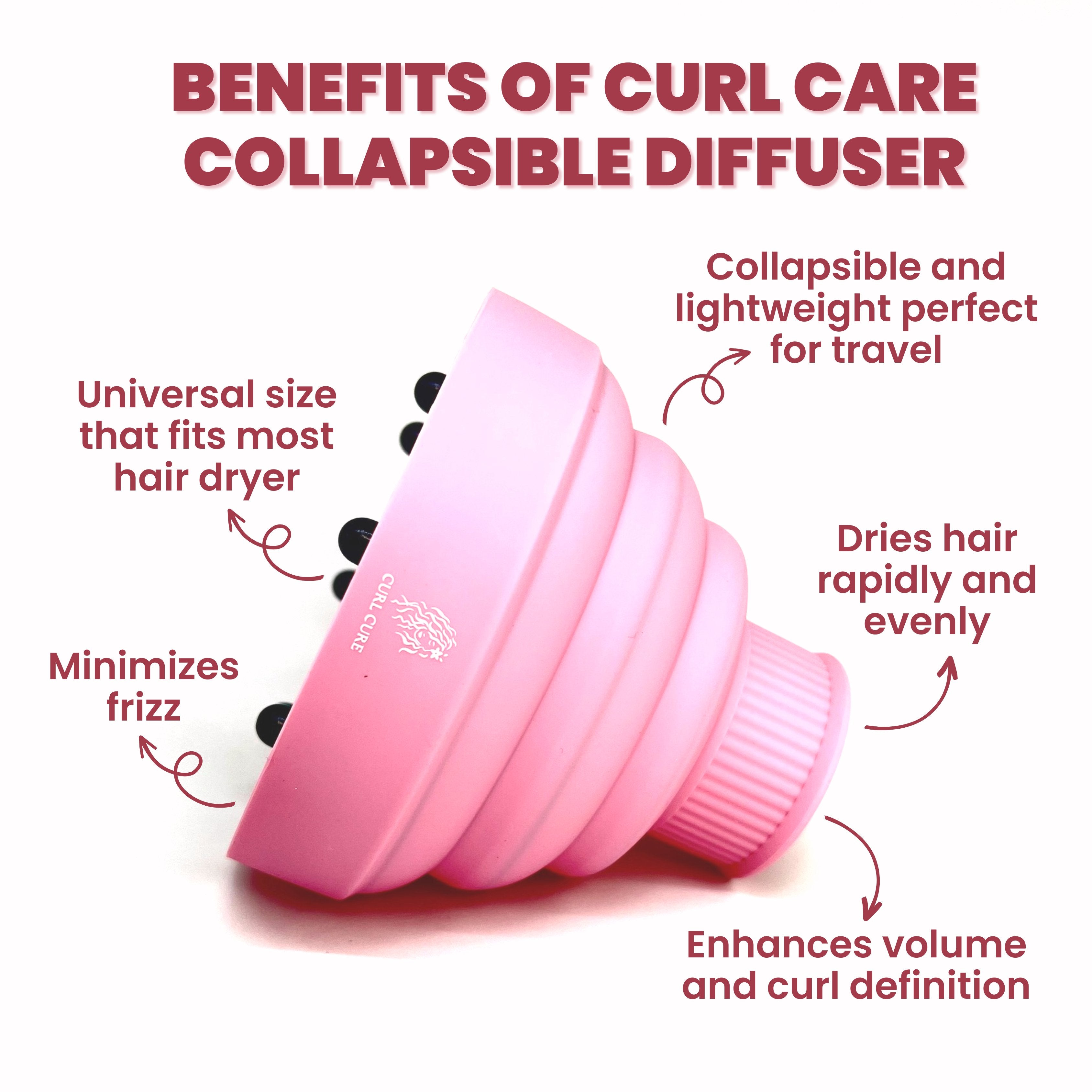 Collapsible Curly & Wavy Hair Diffuser - Curl Care