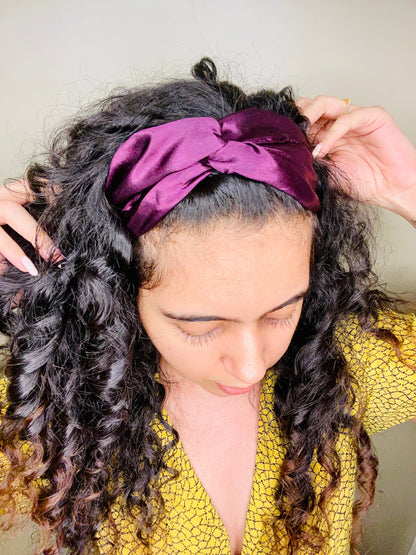 Satin Hair Band - Comfortable and Stylish - Curl Cure