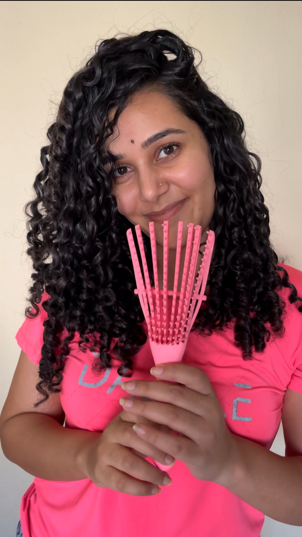 curl cure detangling brush for curly & wavy hair