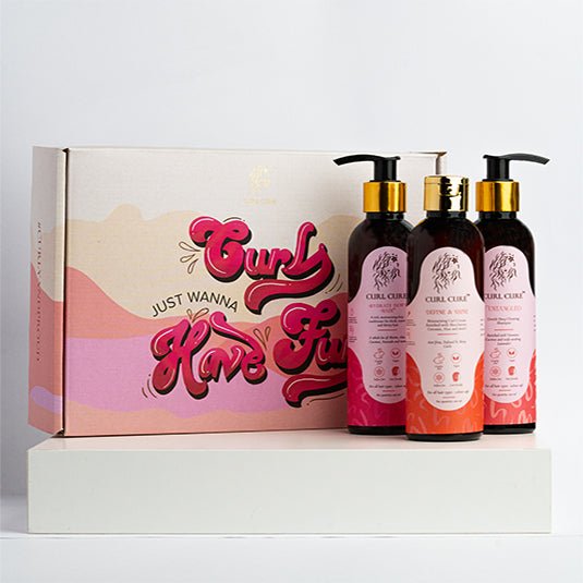3 Step Curl Routine - Shampoo, Deep Conditioner & Curl Cream - Curl Cure