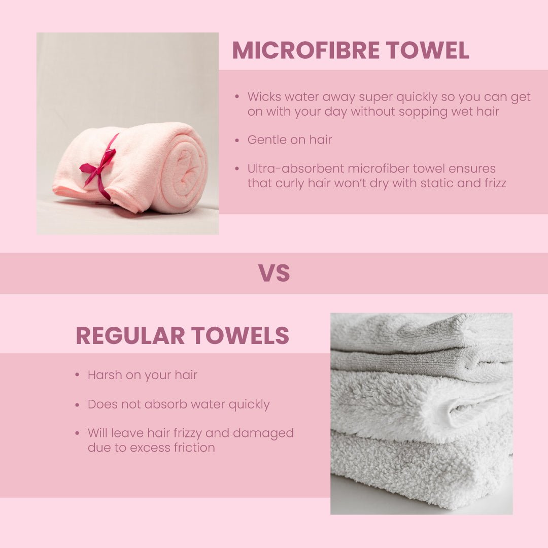 Microfibre Towel - For Frizz Free Hair! - Curl Cure