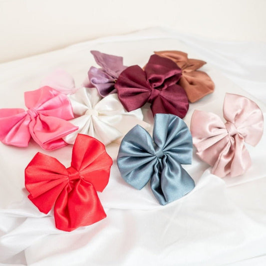 Satin Bow Clips - Curl Cure
