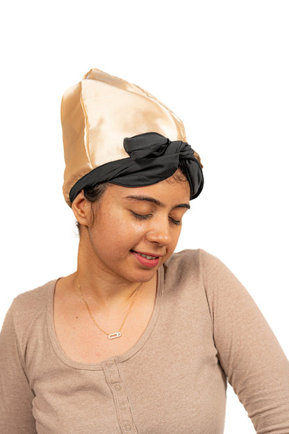 Slip by Curl Cure: Satin Hair Bonnet - #CurlProtection with Tying & Scrunching Option - Curl Cure